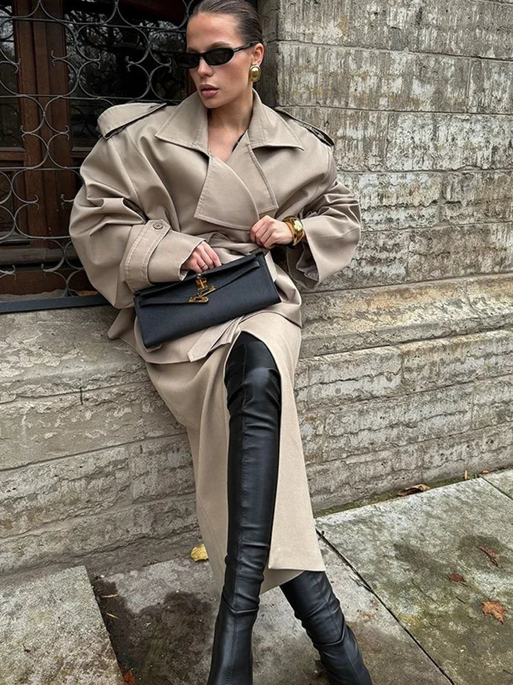 WOMEN'S CROPPED TRENCH COAT