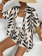 WOMEN'S 2-PIECE CASUAL SET – BLOUSE & SHORTS Test