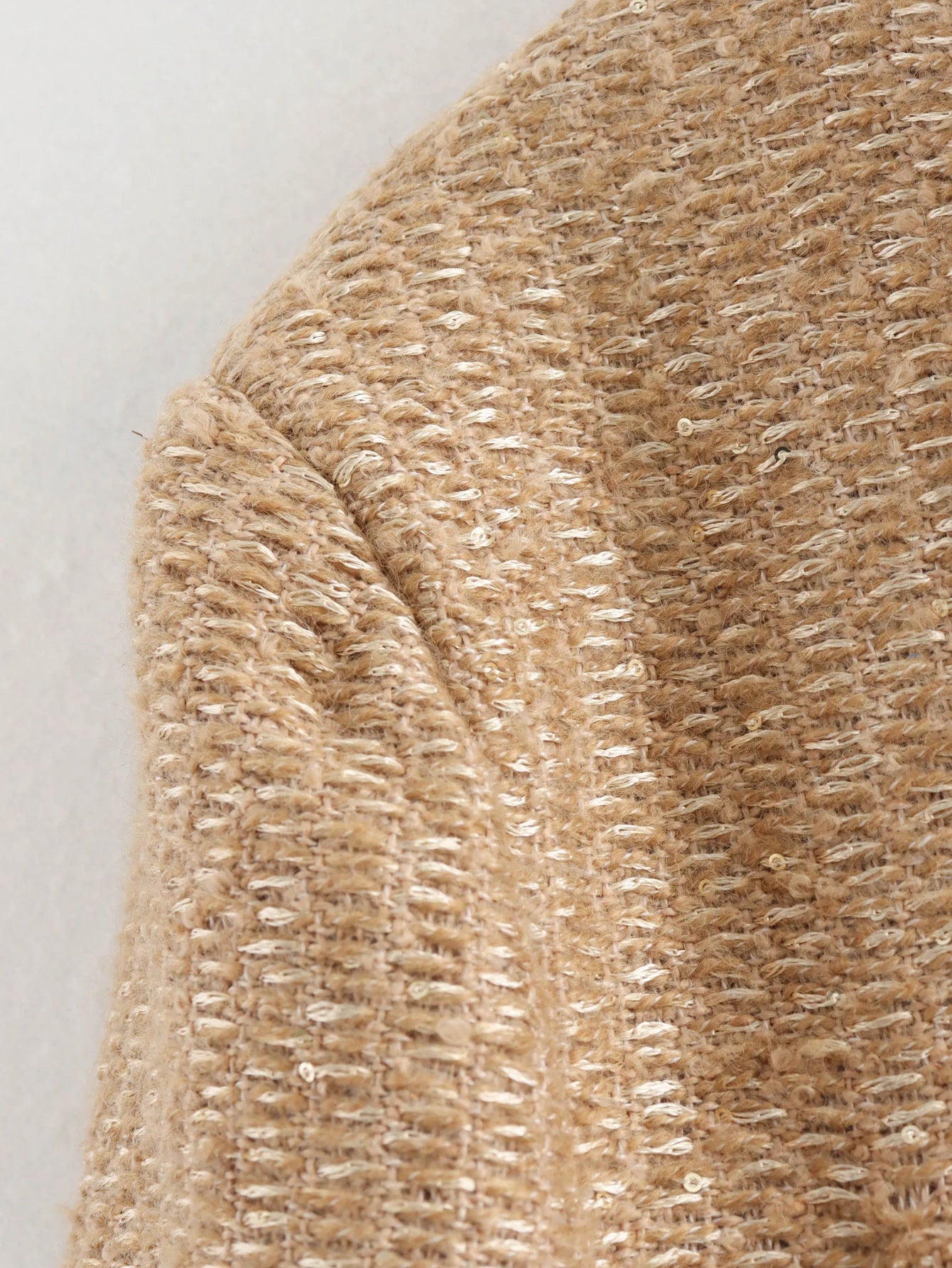 SHORT TWEED JACKET WITH FRONT BUTTONS