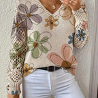 WOMEN’S ELEGANT V-NECK SWEATER ALL SEASON SOLELII
