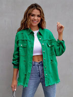 WOMEN’S BOHO OVERSIZED DENIM JACKET SOLELII