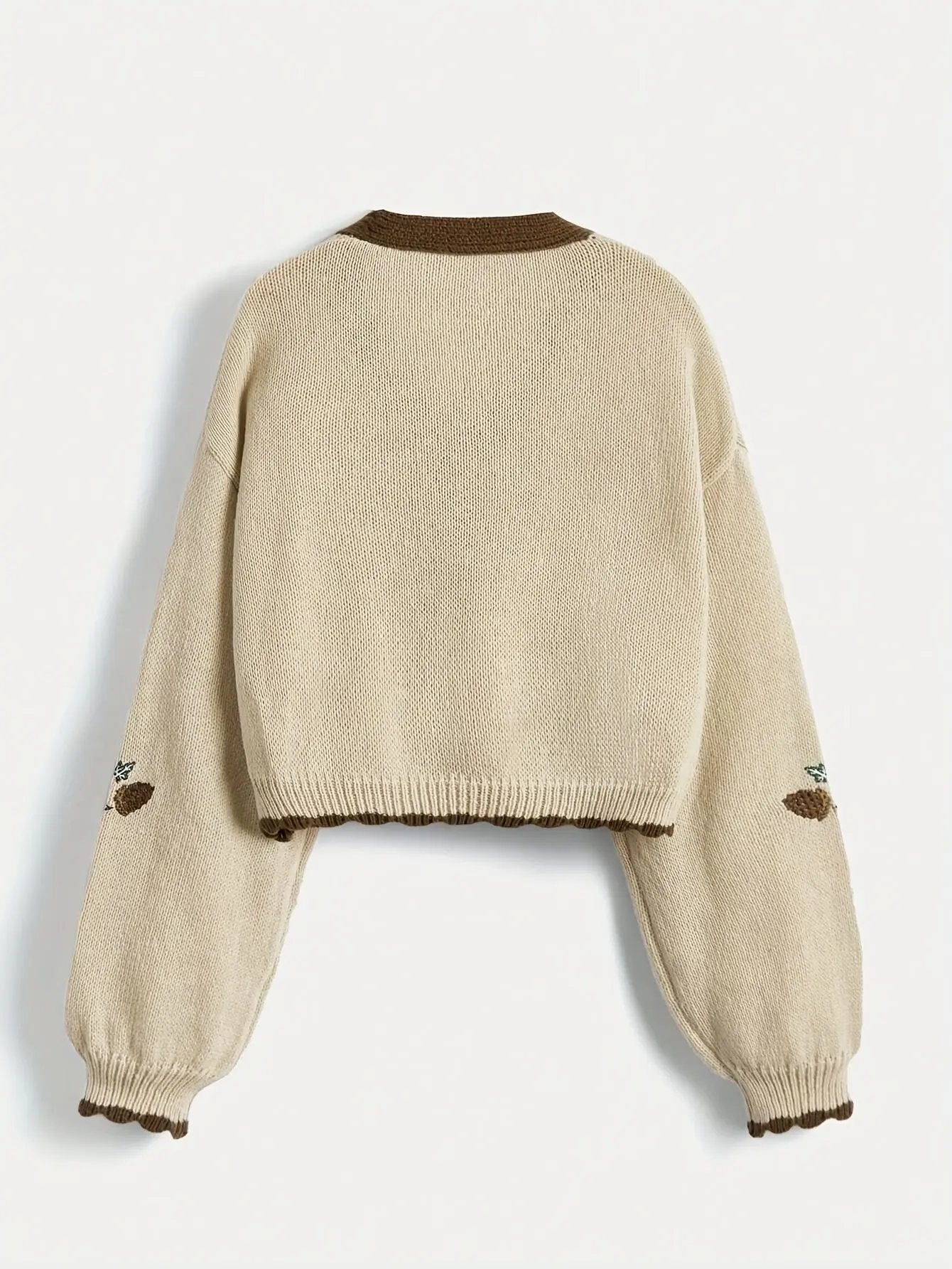 WOMEN’S EMBROIDERED COLOR BLOCK CARDIGAN SOLELII